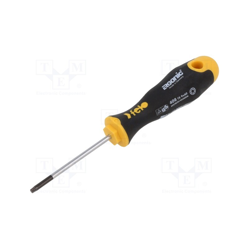 1 pcs x FELO - 408 093 40 - Screwdriver, Torx®, TX09, ERGONIC®