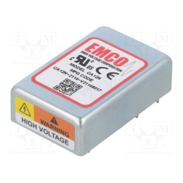 1 pcs x XP POWER - CA12N - Converter: DC/DC, 1W, Uin: 12V, Uout: 0÷-1.25kVDC, Iout: 0.8mA, THT