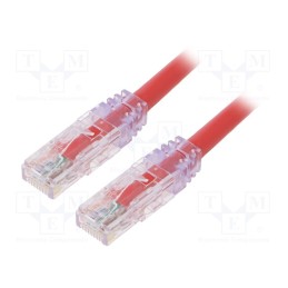 1 pcs x PANDUIT - UTP6AX2MRD - Patch cord, TX6A™ 10Gig,U/UTP, 6a, solid, Cu, PVC, red, 2m, 24AWG
