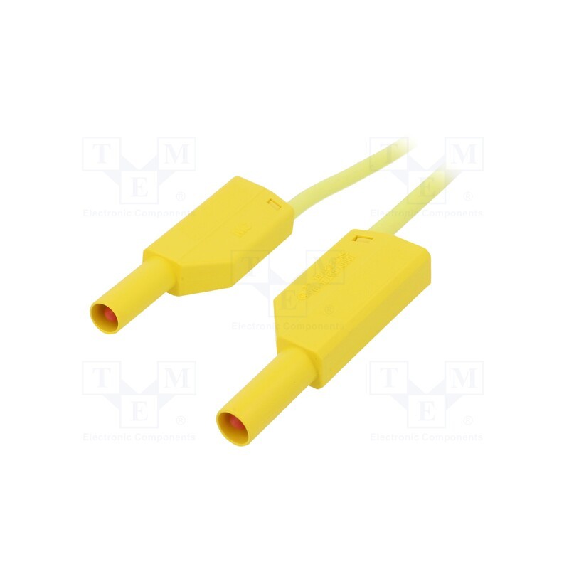 1 pcs x STu00c4UBLI - 49.0079-20024 - Test lead, 19A, banana plug 4mm,both sides, Urated: 1kV, Len: 2m