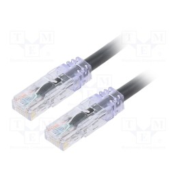 1 pcs x PANDUIT - UTP6AX2MBL - Patch cord, TX6A™ 10Gig,U/UTP, 6a, solid, Cu, PVC, black, 2m, 24AWG