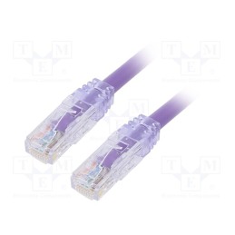 1 pcs x PANDUIT - UTP6AX1MVL - Patch cord, TX6A™ 10Gig,U/UTP, 6a, solid, Cu, PVC, violet, 1m, 24AWG