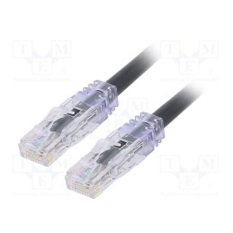 1 pcs x PANDUIT - UTP6AX1MBL - Patch cord, TX6A™ 10Gig,U/UTP, 6a, solid, Cu, PVC, black, 1m, 24AWG