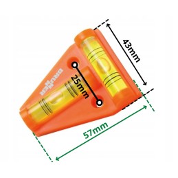 Brunner mini triangle double spirit level