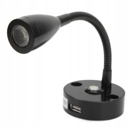 Reading lamp in a 3w caravan