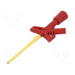 1 pcs x HIRSCHMANN T&M - KLEPS 1600 RT - Clip-on probe, pincers type, 3A, red, Grip capac: max.3mm, 2mm