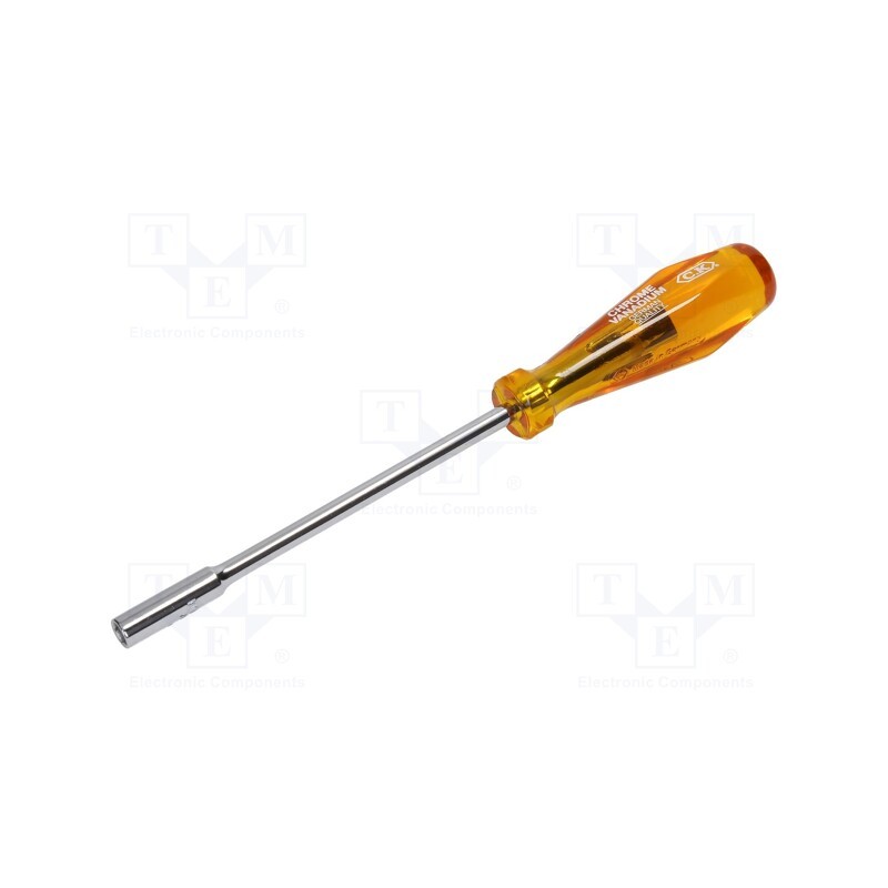 1 pcs x C.K - T4334M 055 - Screwdriver, 6-angles socket, HD Classic, Blade length: 130mm