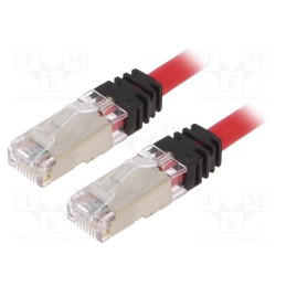 1 pcs x PANDUIT - STP6X0.5MRD - Patch cord, S/FTP,TX6A™ 10Gig, 6a, stranded, Cu, LSZH, red, 0.5m