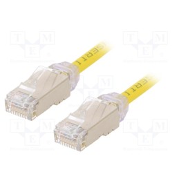 1 pcs x PANDUIT - STP28X1MYL - Patch cord, F/UTP,TX6A-28™, 6a, solid, Cu, LSZH, yellow, 1m, 28AWG
