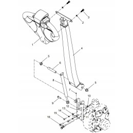 Drawbar shock absorber hc hangcha a15 cbd15 a2mc1