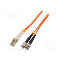 1 pcs x QOLTEC - 54071 - Fiber patch cord, OM2, LC/UPC,ST/UPC, 1m, Optical fiber: 50/125um