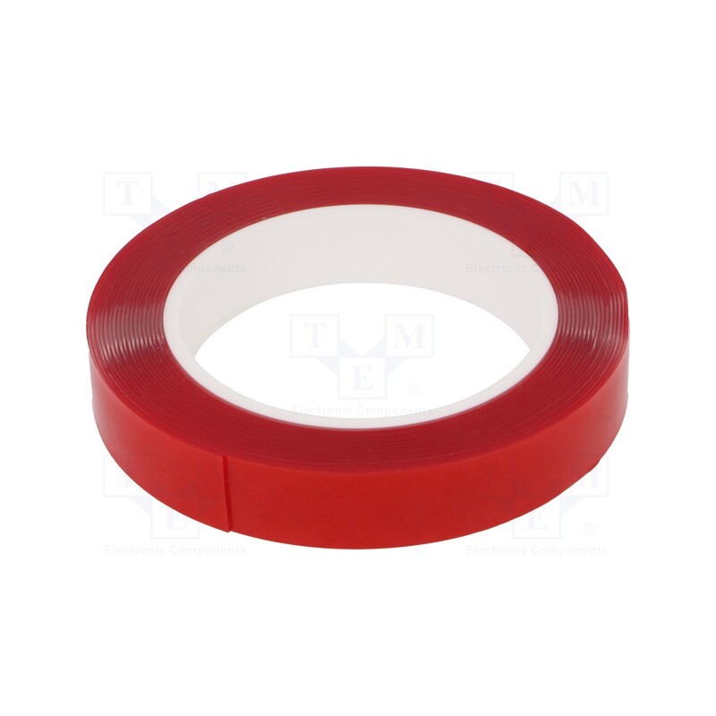 1 rol x - 7008 AKRYLOWA 0.8MM 19MM-5.5M - Tape: fixing, W: 19mm, L: 5.5m, Thk: 0.8mm, double-sided, acrylic