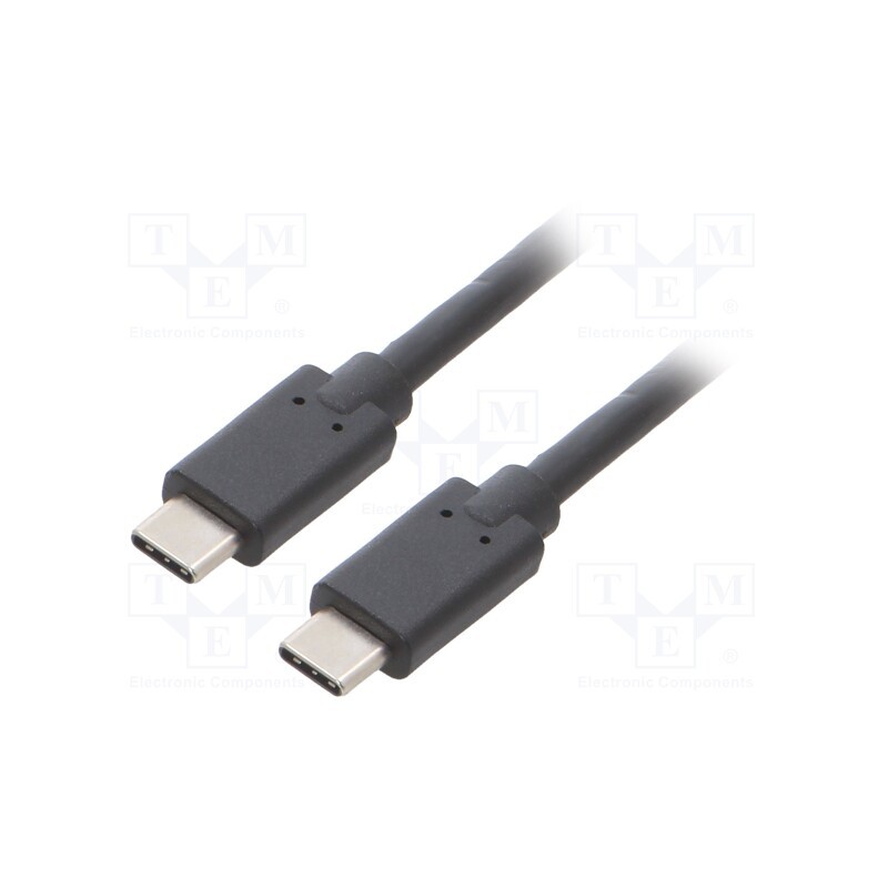 1 pcs x QOLTEC - 52351 - Cable, USB 3.1, USB C plug,both sides, 2m, black