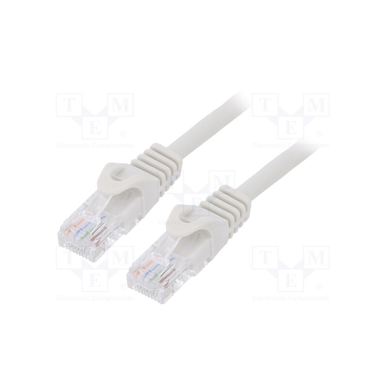 1 pcs x GEMBIRD - PP6U-15M - Patch cord, U/UTP, 6, stranded, CCA, PVC, grey, 15m, 26AWG