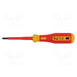 1 pcs x BERNSTEIN - 14-695-VDE - Screwdriver, insulated,slim, PlusMinus cross PZ-type, PZ/S1