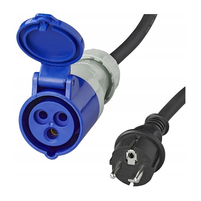 Cee adapter socket plug 230v 40cm for camper charging