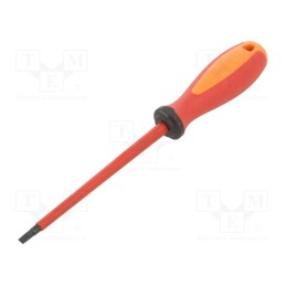 1 pcs x UNIOR - 621247 - Screwdriver, insulated, slot, 4,5x1,0mm, Blade length: 125mm