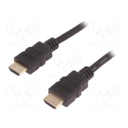 1 pcs x QOLTEC - 50408 - Cable, HDMI 1.4, HDMI plug,both sides, PVC, 1.5m, black, black