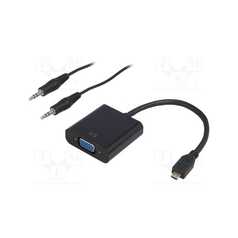 1 pcs x QOLTEC - 50403 - Converter, 200mm, black