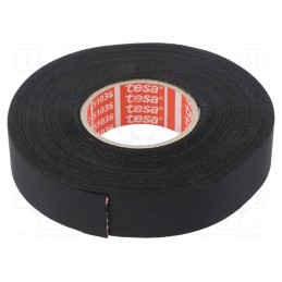 1 pcs x TESA - 51036-00060-02 - Tape: textile, W: 19mm, L: 25m, Thk: 260um, Automotive, acrylic, black
