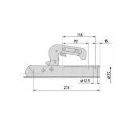 Ball hitch for an alcohol trailer
