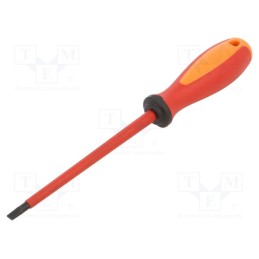 1 pcs x UNIOR - 616440 - Screwdriver, insulated, slot, 5,5x1,0mm, Blade length: 125mm