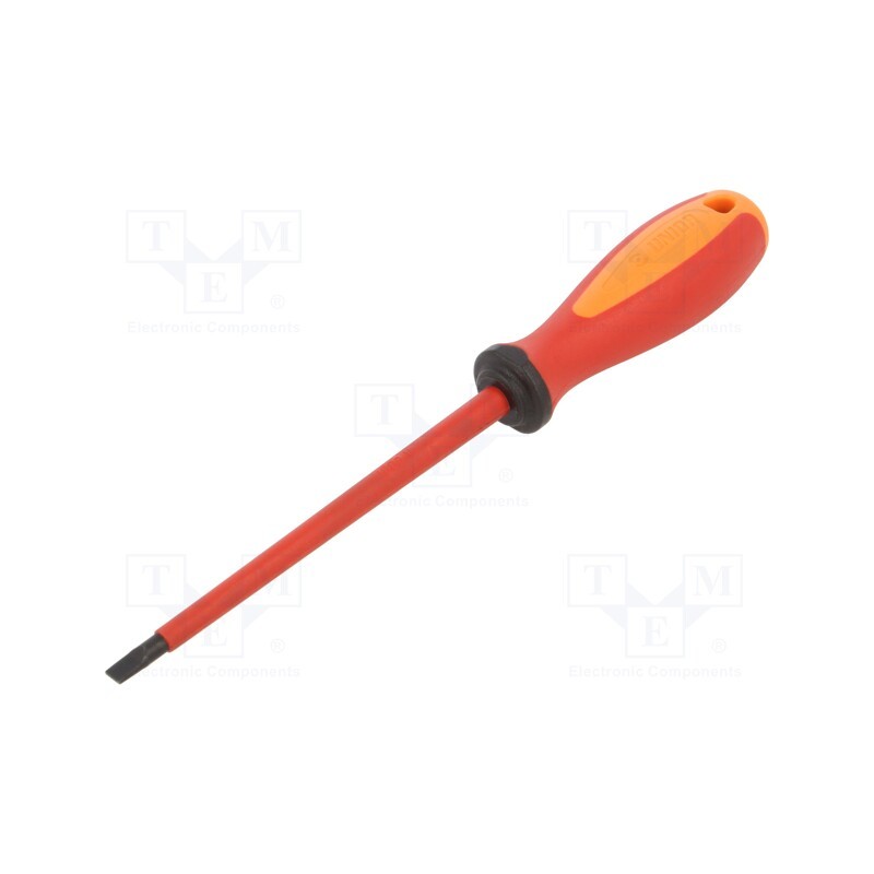 1 pcs x UNIOR - 616440 - Screwdriver, insulated, slot, 5,5x1,0mm, Blade length: 125mm