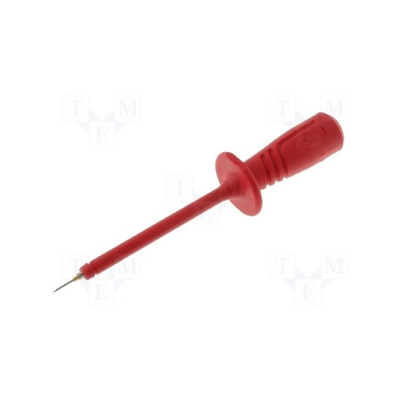 1 pcs x HIRSCHMANN T&M - PRUEF 2610 FT RT - Probe tip, 1A, 1kV, red, Tip diameter: 0.75mm, Socket size: 4mm