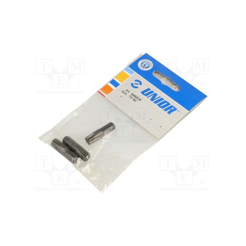 1 pcg x UNIOR - 602441 - Screwdriver bit, Torx®, TX50, Overall len: 30mm, 3pcs.