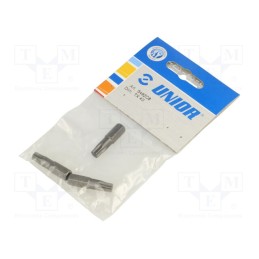 1 pcg x UNIOR - 602439 - Screwdriver bit, Torx®, TX40, Overall len: 30mm, 3pcs.