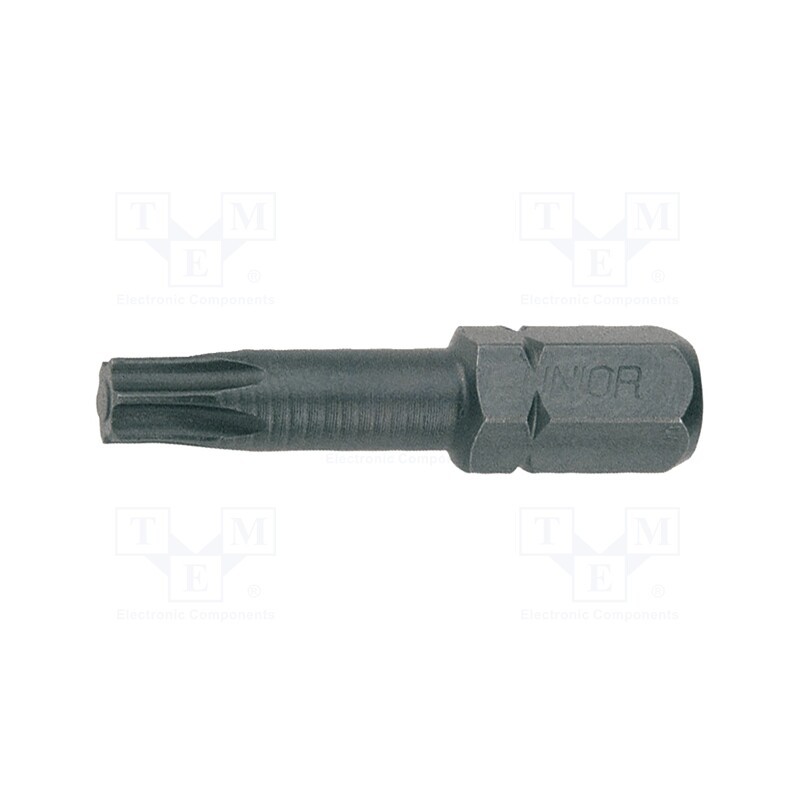 1 pcg x UNIOR - 602436 - Screwdriver bit, Torx®, TX25, Overall len: 30mm, 3pcs.