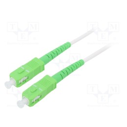 1 pcs x Goobay - 59605 - Fiber patch cord, OS2, SC/APC,both sides, 25m, LSZH, white