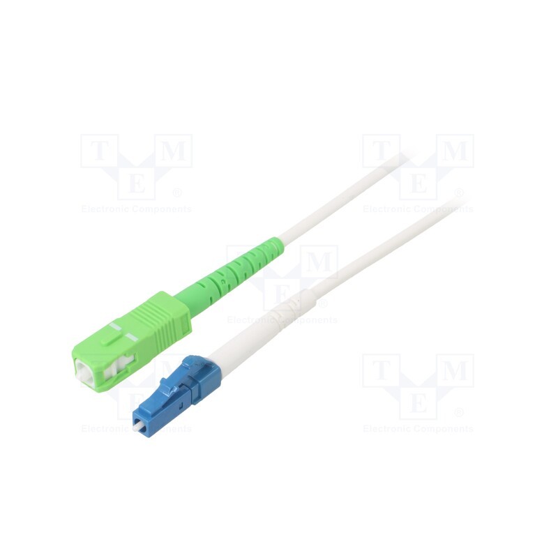 1 pcs x Goobay - 59614 - Fiber patch cord, OS2, LC/UPC,SC/APC, 20m, Optical fiber: 9/125um
