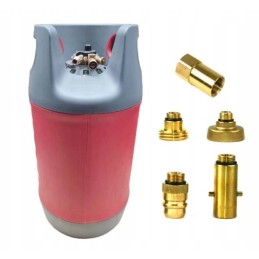 Composite cylinder gas bank gas filling adapters