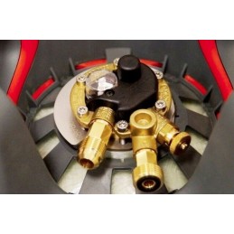 Composite cylinder gas bank gas filling adapters