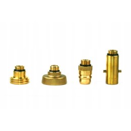 Composite cylinder gas bank gas filling adapters