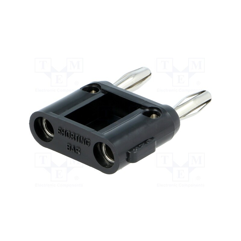 1 pcs x POMONA - MDP-S-0 - Stackable safety shunt, 4mm banana, 15A, 5kV, black, 40.13mm