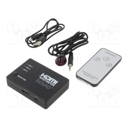 1 pcs x SAVIO - SAVKABELCL-28 - Switch, black, Features: works with FullHD, 1080p