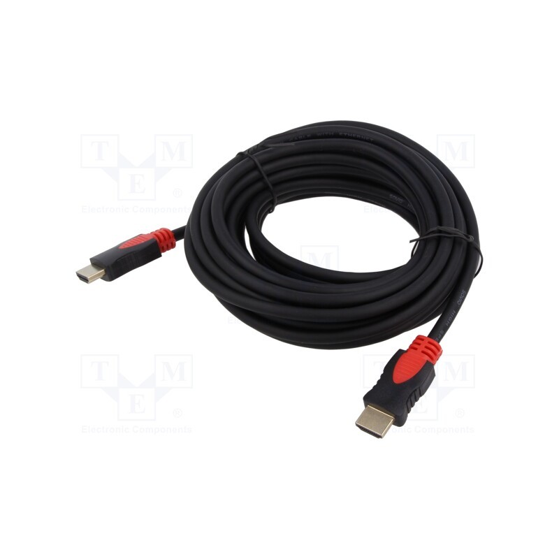 1 pcs x SAVIO - SAVKABELCL-140 - Cable, HDMI 2.0, HDMI plug,both sides, Len: 7.5m, black, 30AWG