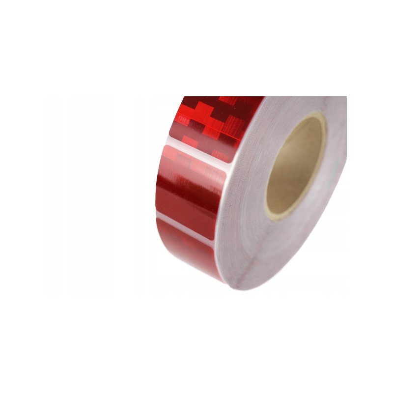 Avery red bus truck contour tape for tarpaulin