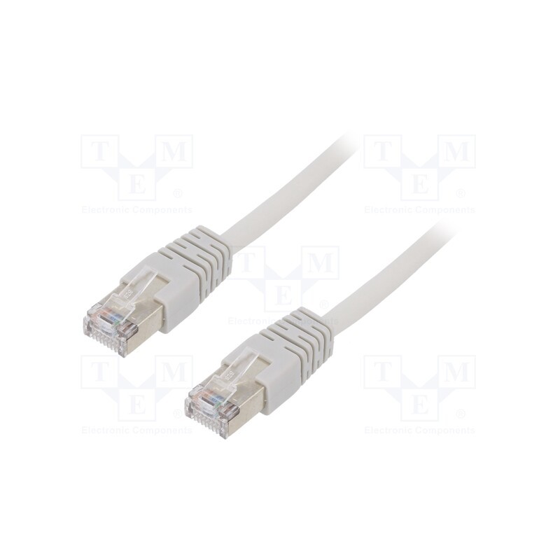1 pcs x GEMBIRD - PP22-7.5M - Patch cord, F/UTP, 5e, stranded, CCA, PVC, grey, 7.5m, 26AWG