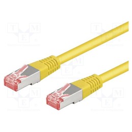 1 pcs x Goobay - 93847 - Patch cord, S/FTP, 6a, stranded, Cu, LSZH, yellow, 7.5m, 27AWG