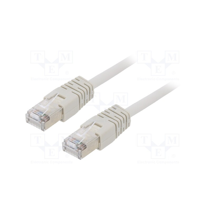 1 pcs x GEMBIRD - PP22-15M - Patch cord, F/UTP, 5e, stranded, CCA, PVC, grey, 15m, 26AWG, shielded
