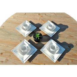 Salad bowl small melamine Gimex Quadrato Pearl 15 5 cm