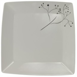 Dinner plate, melamine plates, Gimex Quadrato Pearl, 25 cm