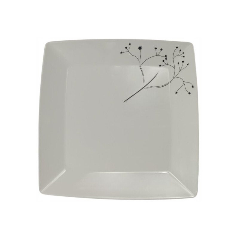 Dinner plate, melamine plates, Gimex Quadrato Pearl, 25 cm