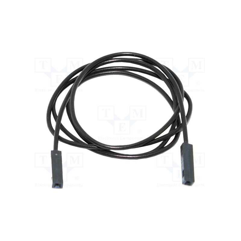 1 pcs x MUELLER ELECTRIC - BU-8080-E-12-0 - Test lead, 3A, square pin receptacle,both sides, Urated: 300V