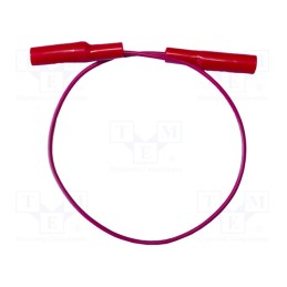 1 pcs x MUELLER ELECTRIC - BU-3131-A-12-2 - Test lead, 10A, both sides,aligator clip, Urated: 300V, Len: 0.3m