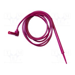 1 pcs x MUELLER ELECTRIC - BU-2243-D-48-2 - Test lead, 20A, probe tip,angular banana plug 4mm, insulated