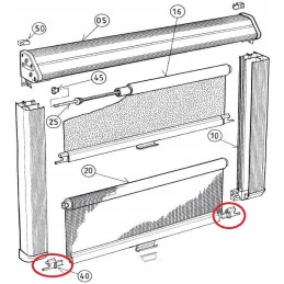The hook end hook locks the mosquito net blinds 2